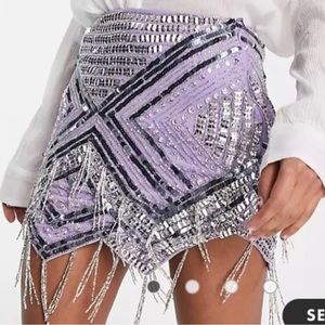 ERAS TOUR outfit inspo! Lavender sequin and beaded skirt!